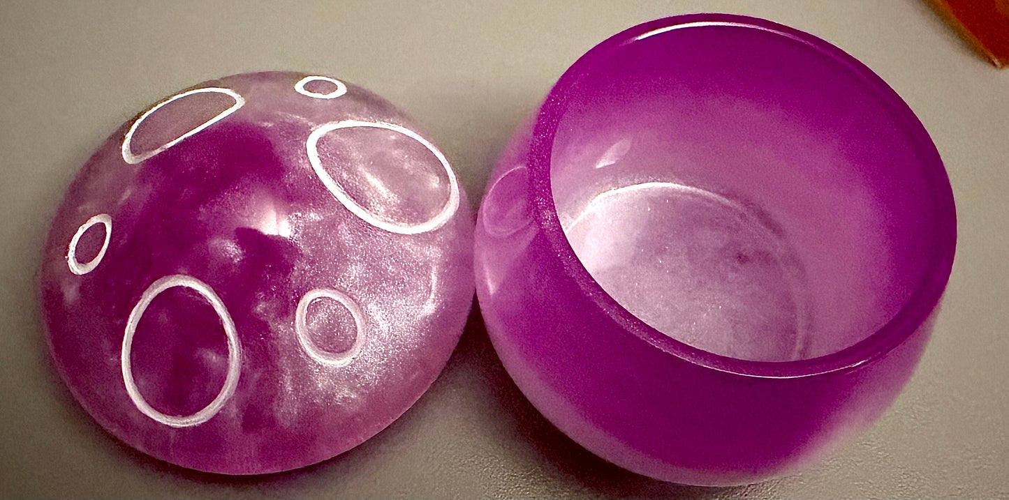 Pink/ purple mushroom jar