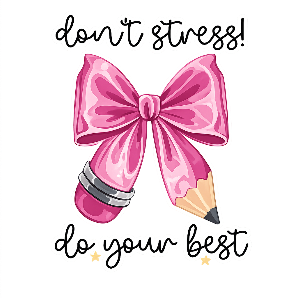 Dont stress - test- do your best