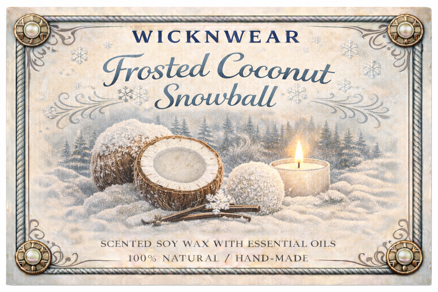 Frosted Coconut Snowball