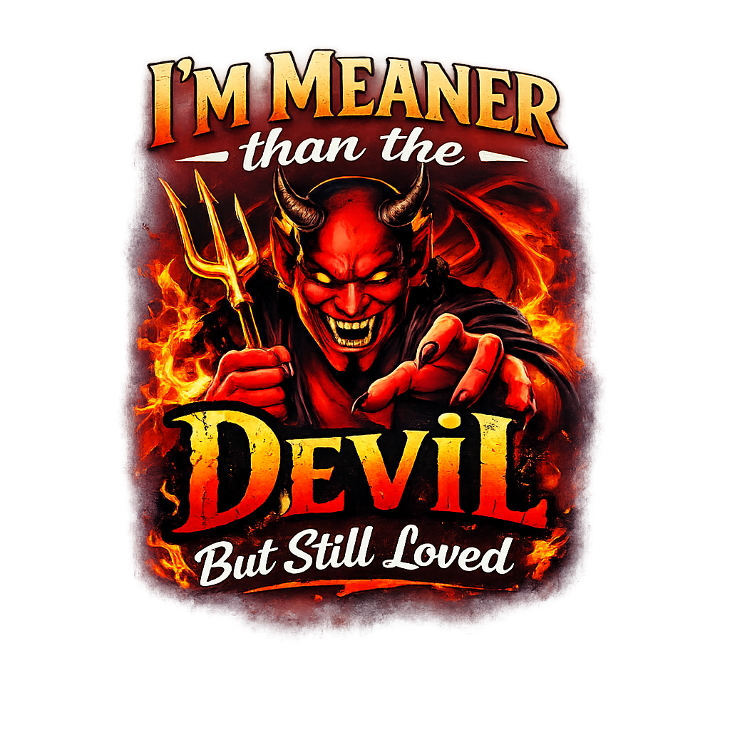 I'm meaner than the devil but still loved