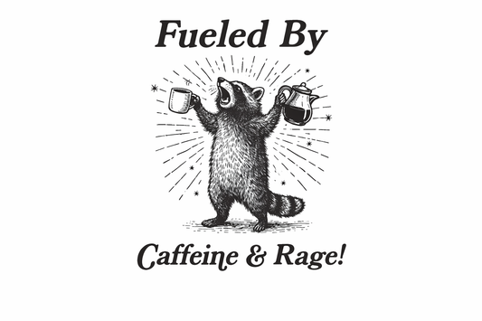 Fueled by caffeine and rage!