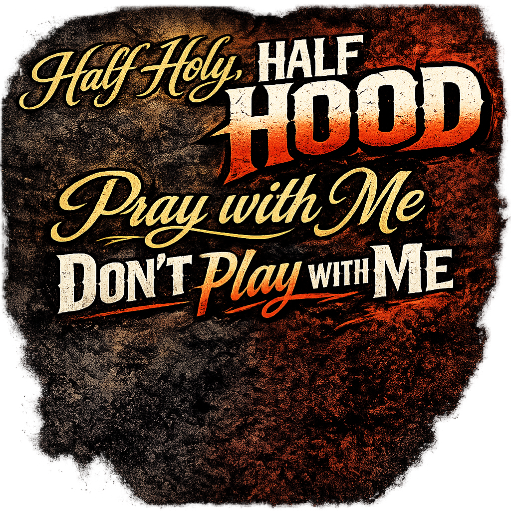 Half Holy, half hood - Pray with me, dont play with me